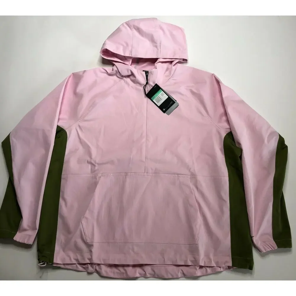 Nike Pink Foam Repel Anorak Golf Jacket CU9663-663 Women's XL